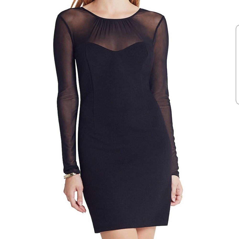 NWT BCBG sweetheart sheath black dress